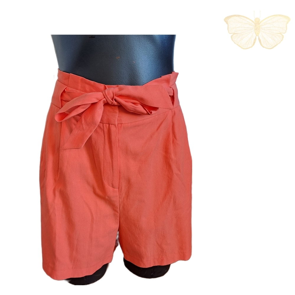 Oasis paper bag shorts, orange, size 18 - Picture 1 of 1